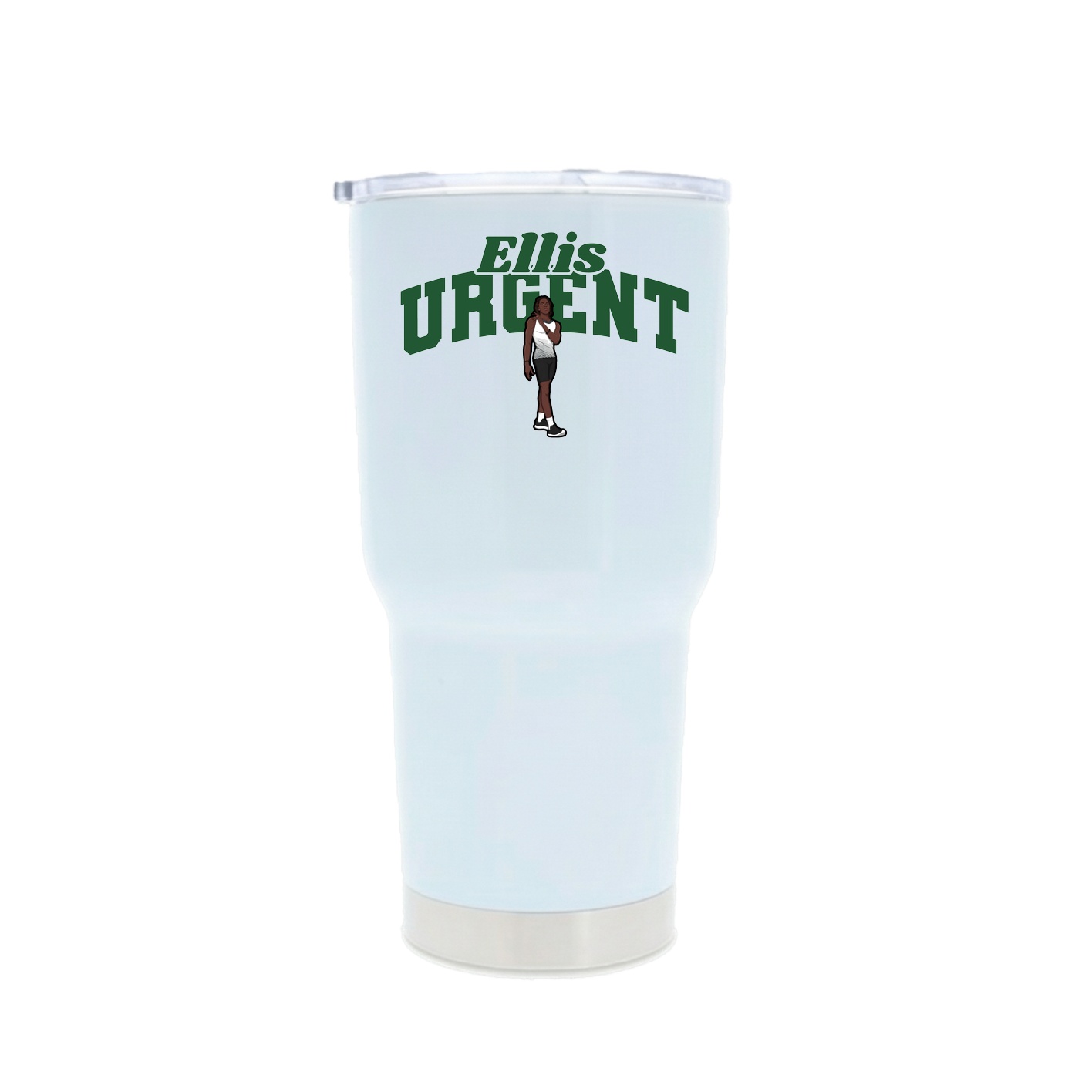 30oz Stainless Steel Tumbler — Signature Arch in White
