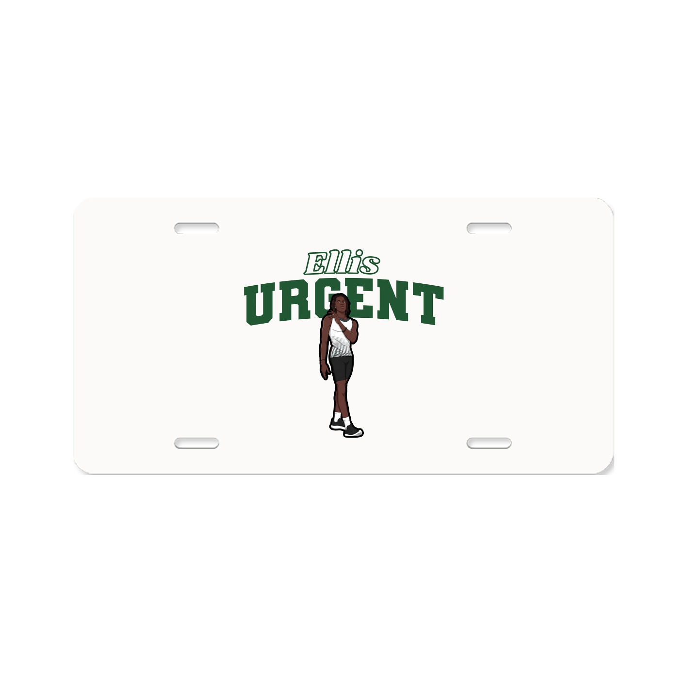 License Plate — Name Arch in Classic