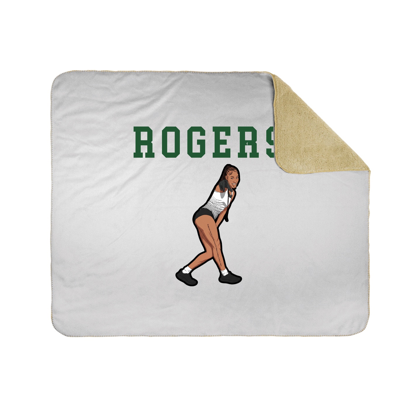Throw Blanket — Shirsey in White
