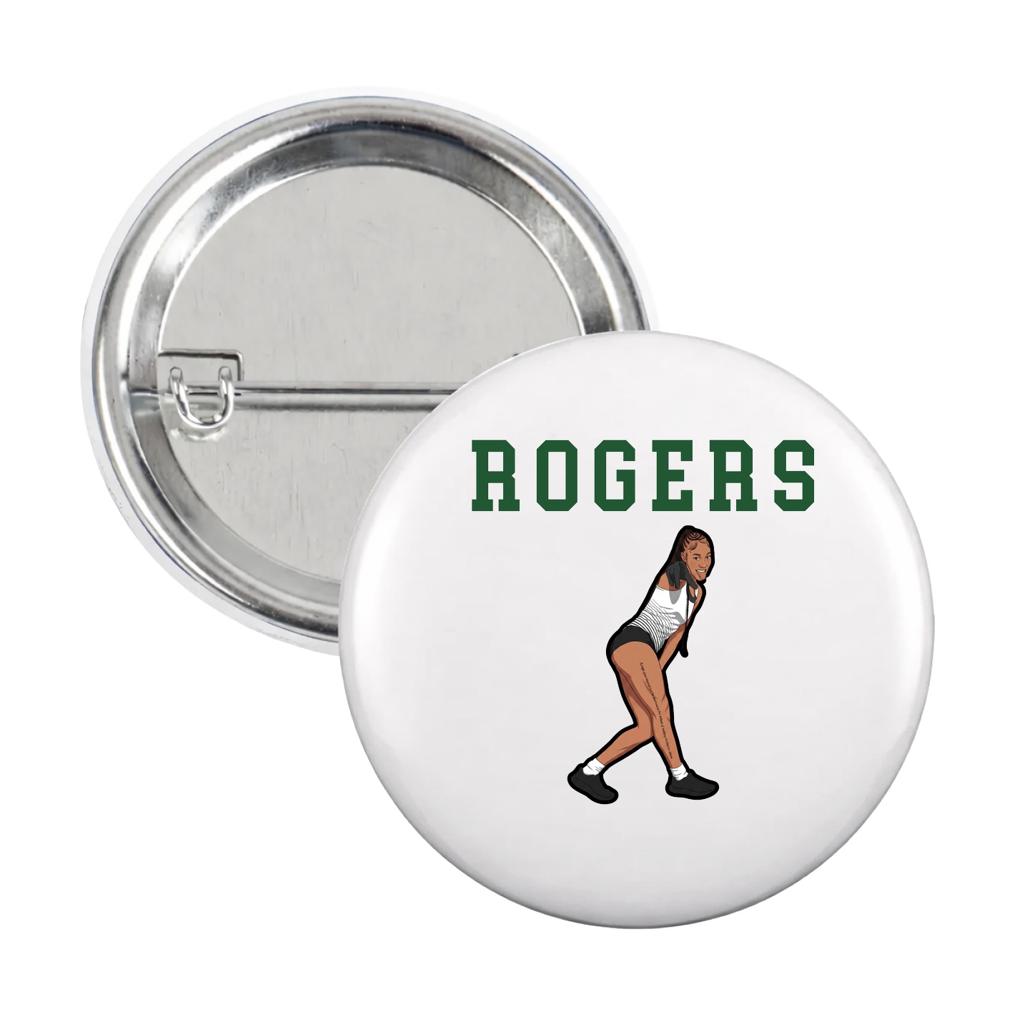 Game Day Button — Shirsey in White