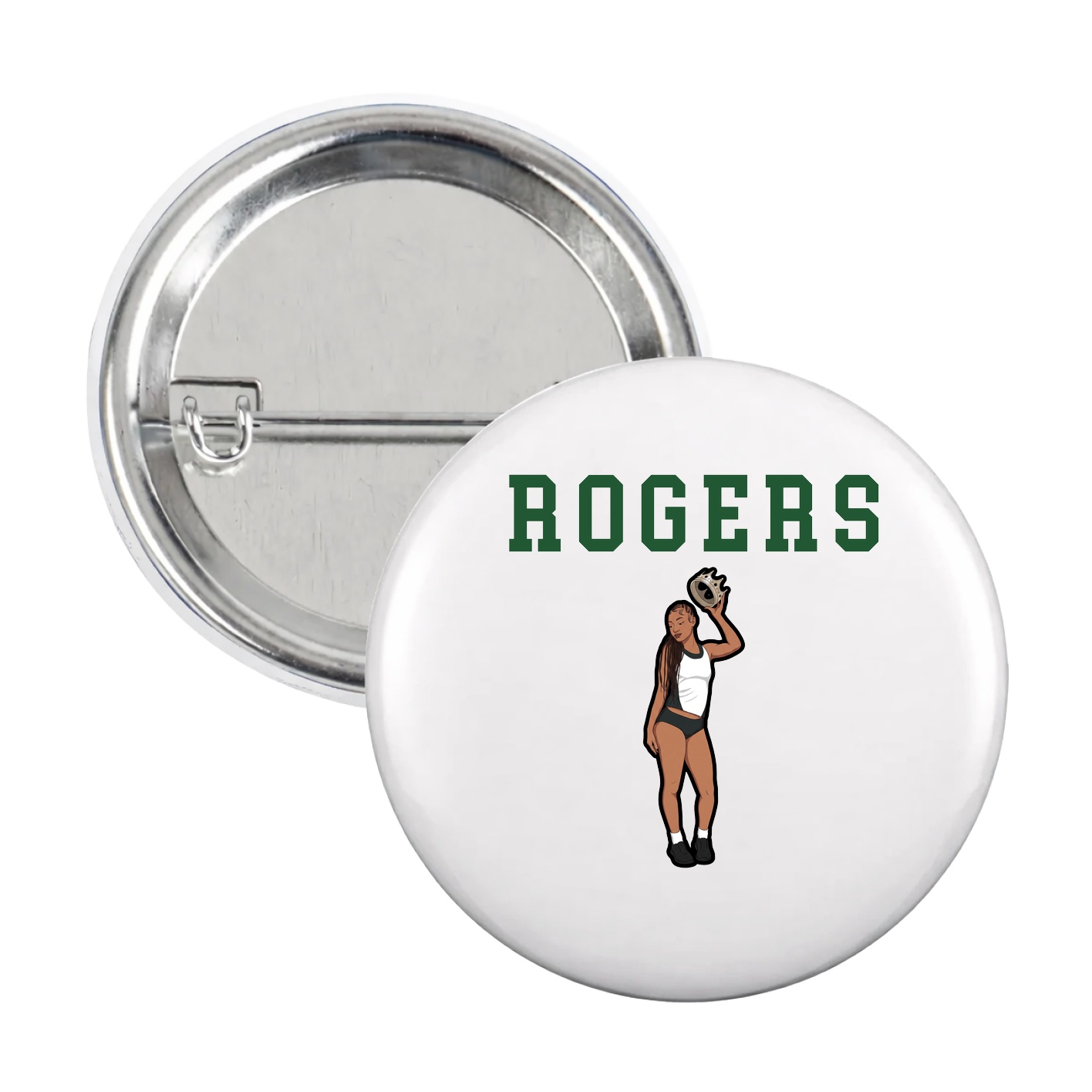 Game Day Button — Shirsey in White