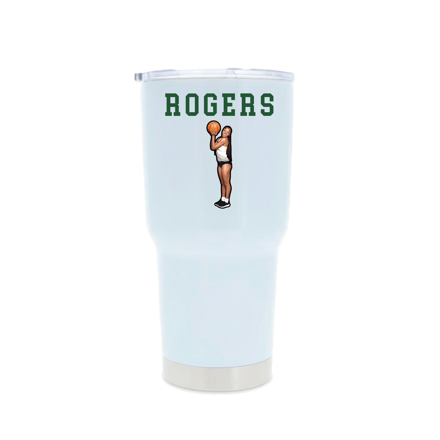 30oz Stainless Steel Tumbler — Shirsey in White