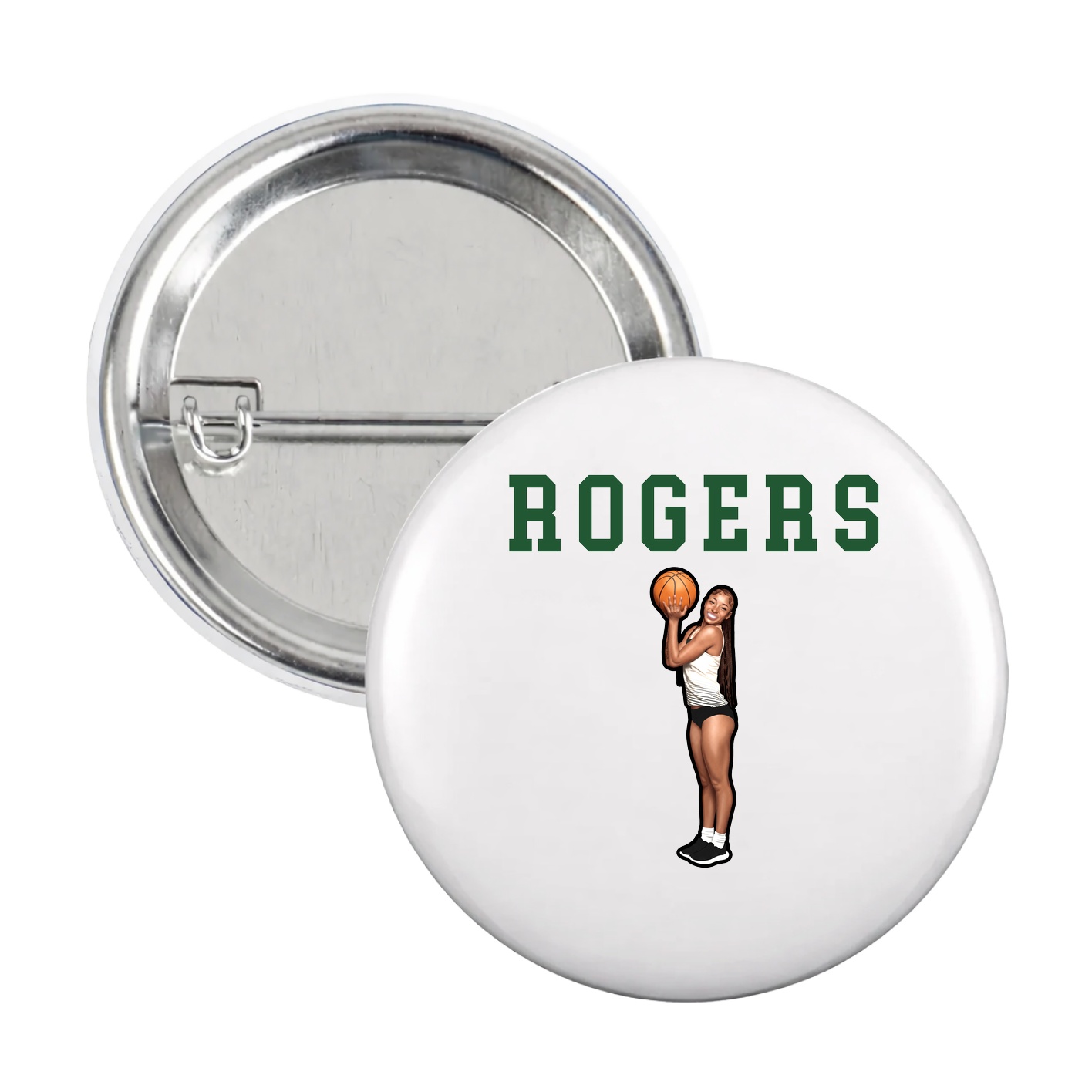 Game Day Button — Shirsey in White