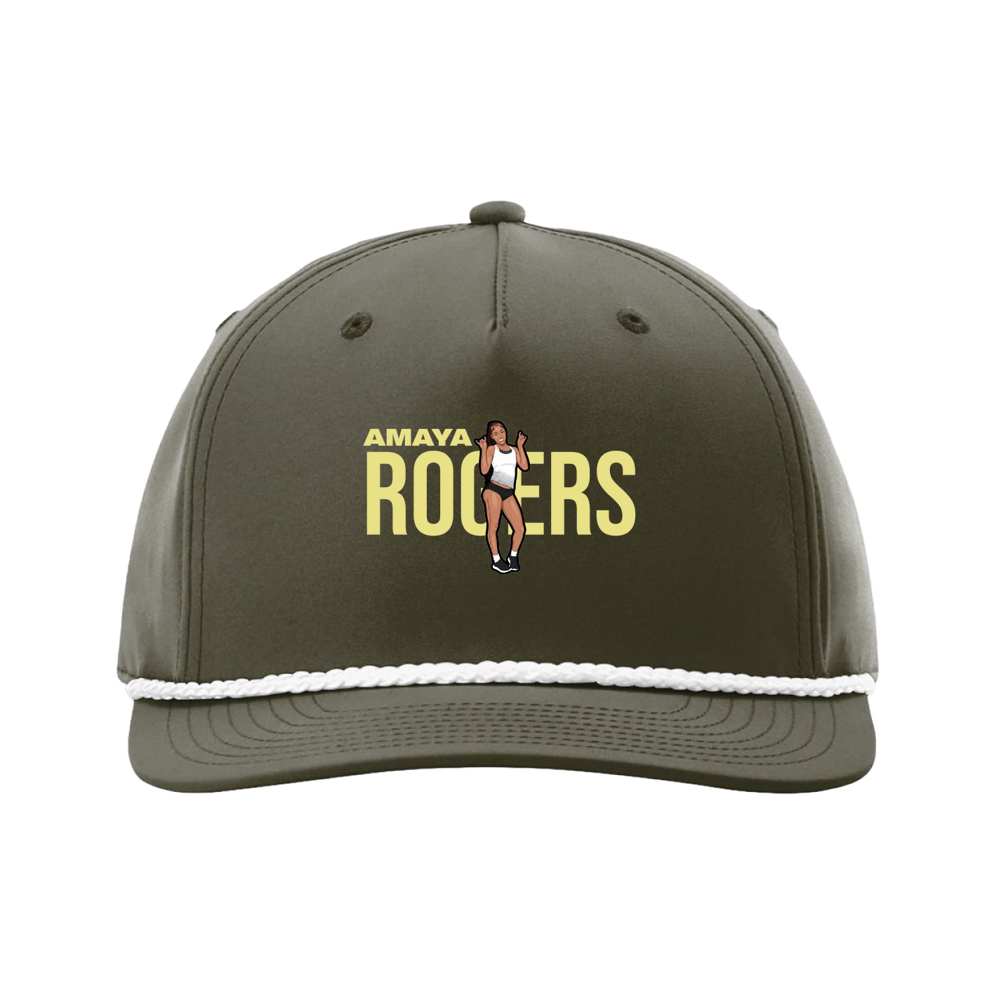 Five-Panel Classic Rope Cap — Player Name in Green