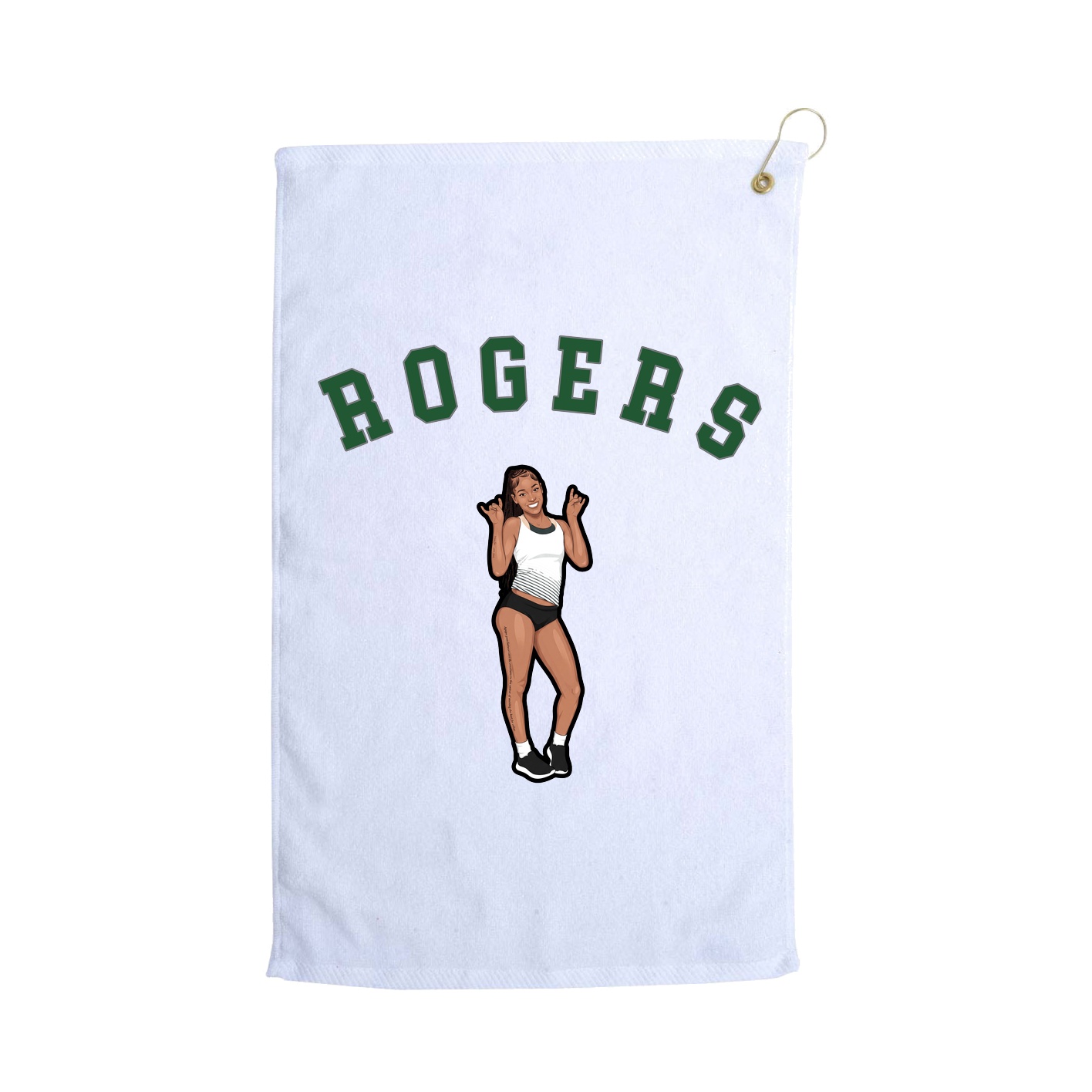 Golf Towel — Shirsey Arch in White