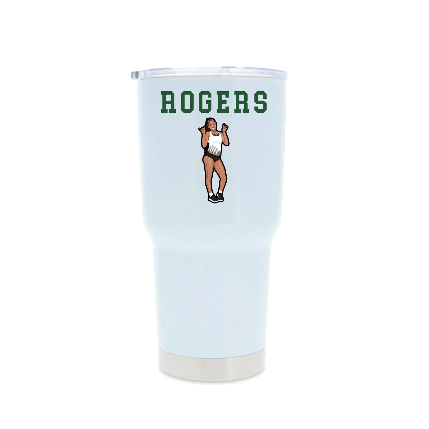30oz Stainless Steel Tumbler — Shirsey in White