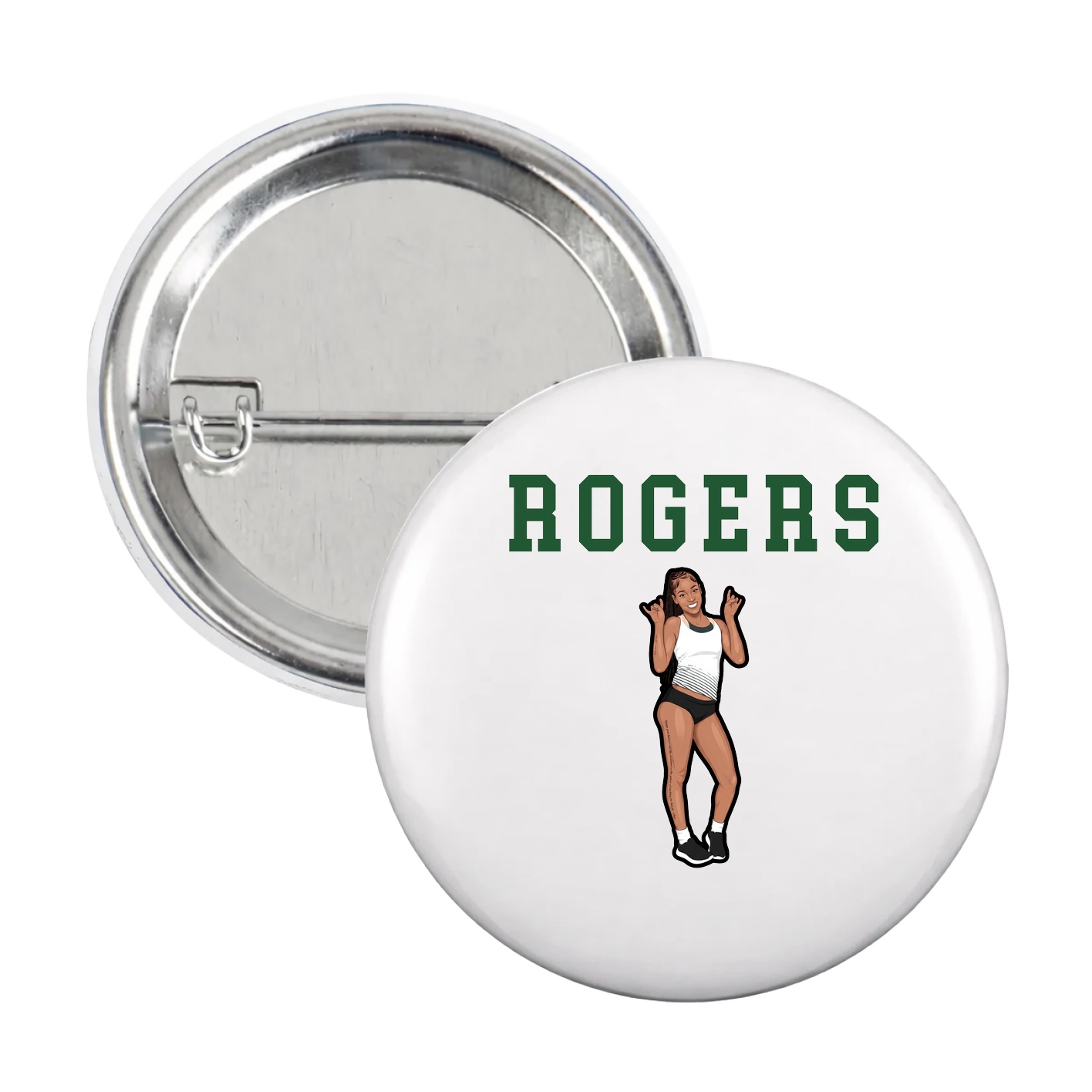 Game Day Button — Shirsey in White