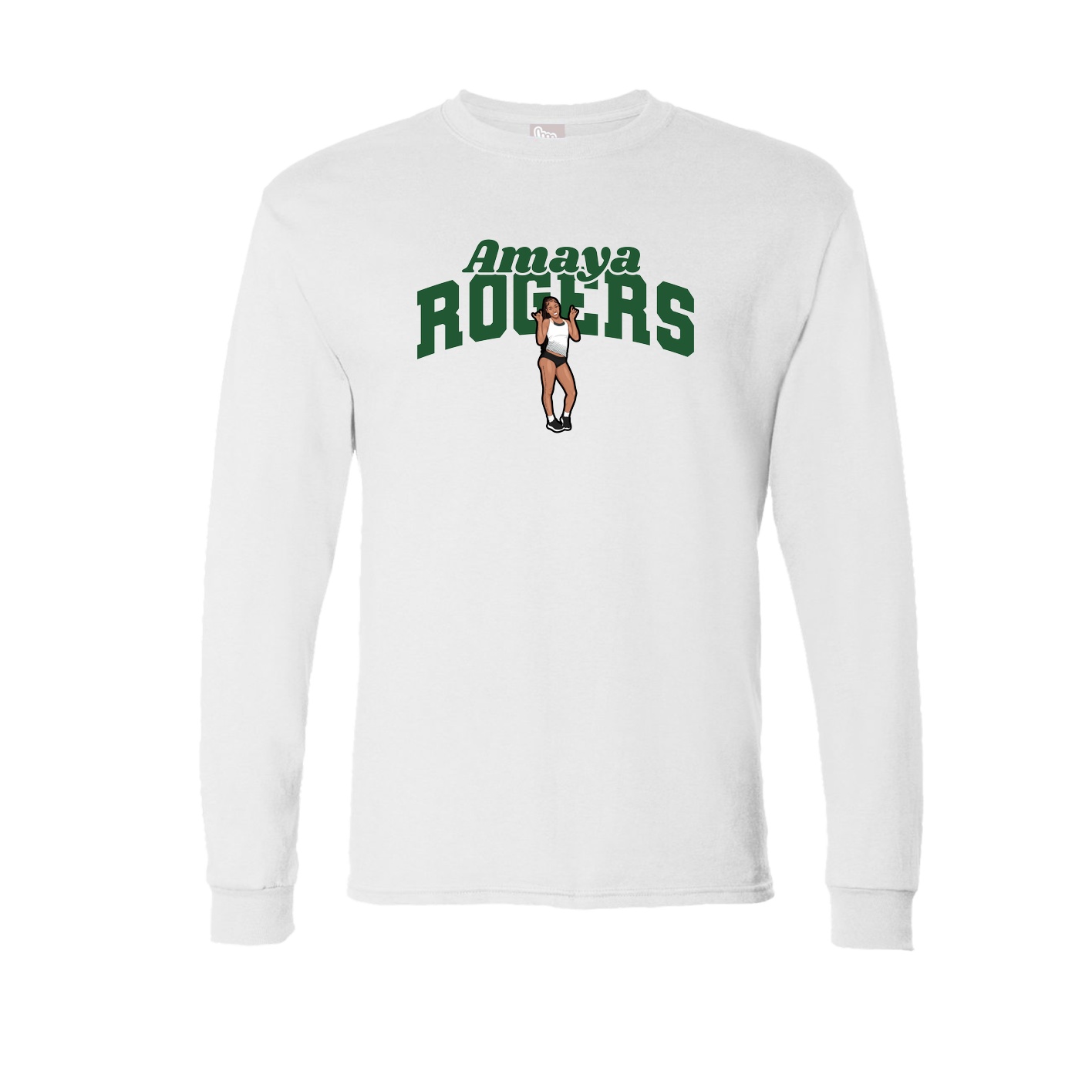 Long Sleeve Tee — Signature Arch in White