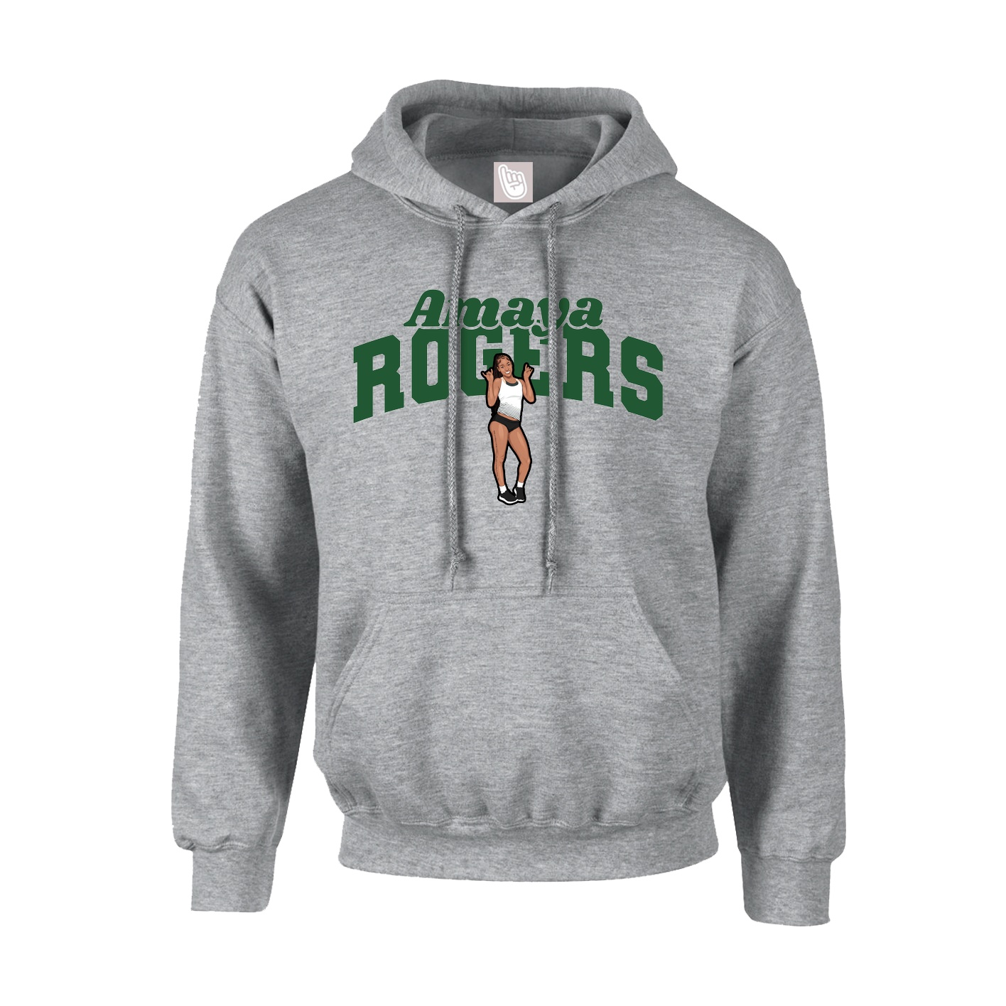 Youth Hoodie — Signature Arch in Grey