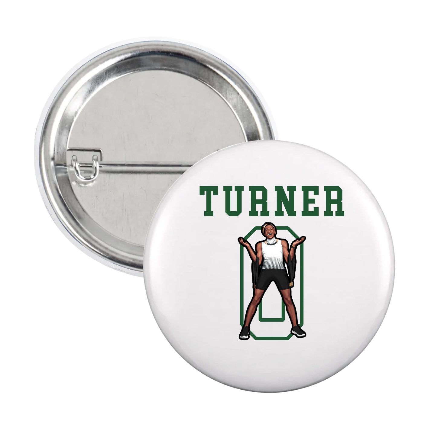 Game Day Button — Shirsey in White