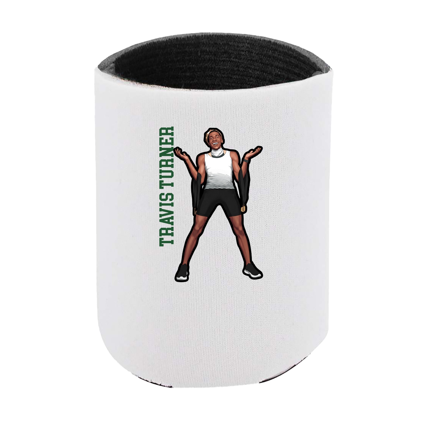 Can Holder — Name Vertical in White