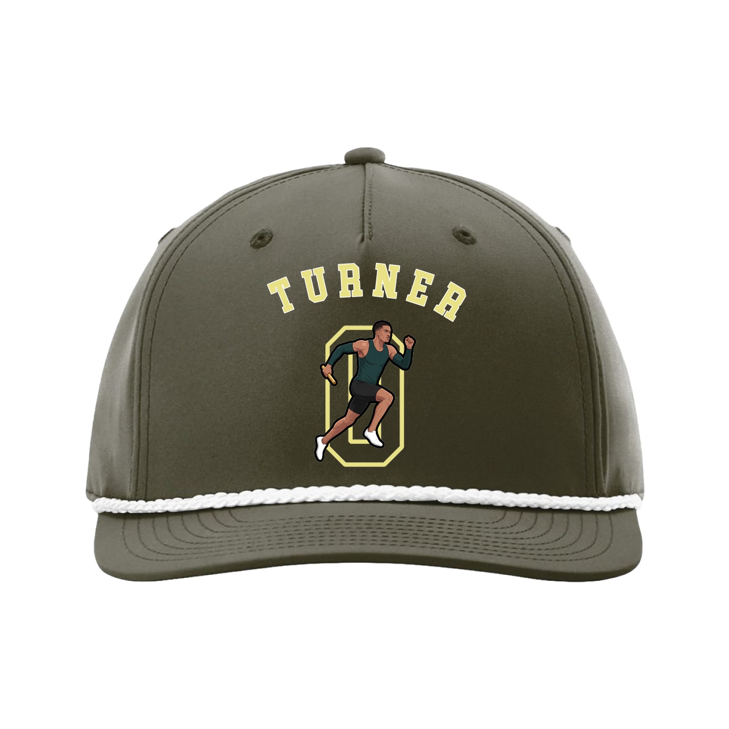 Five-Panel Classic Rope Cap — Shirsey Arch in Green