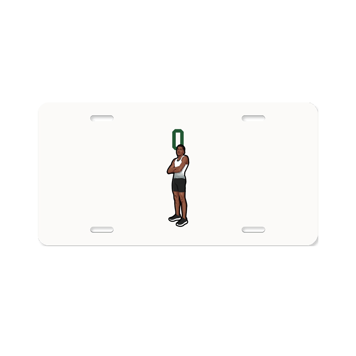 License Plate — Number Top in Classic