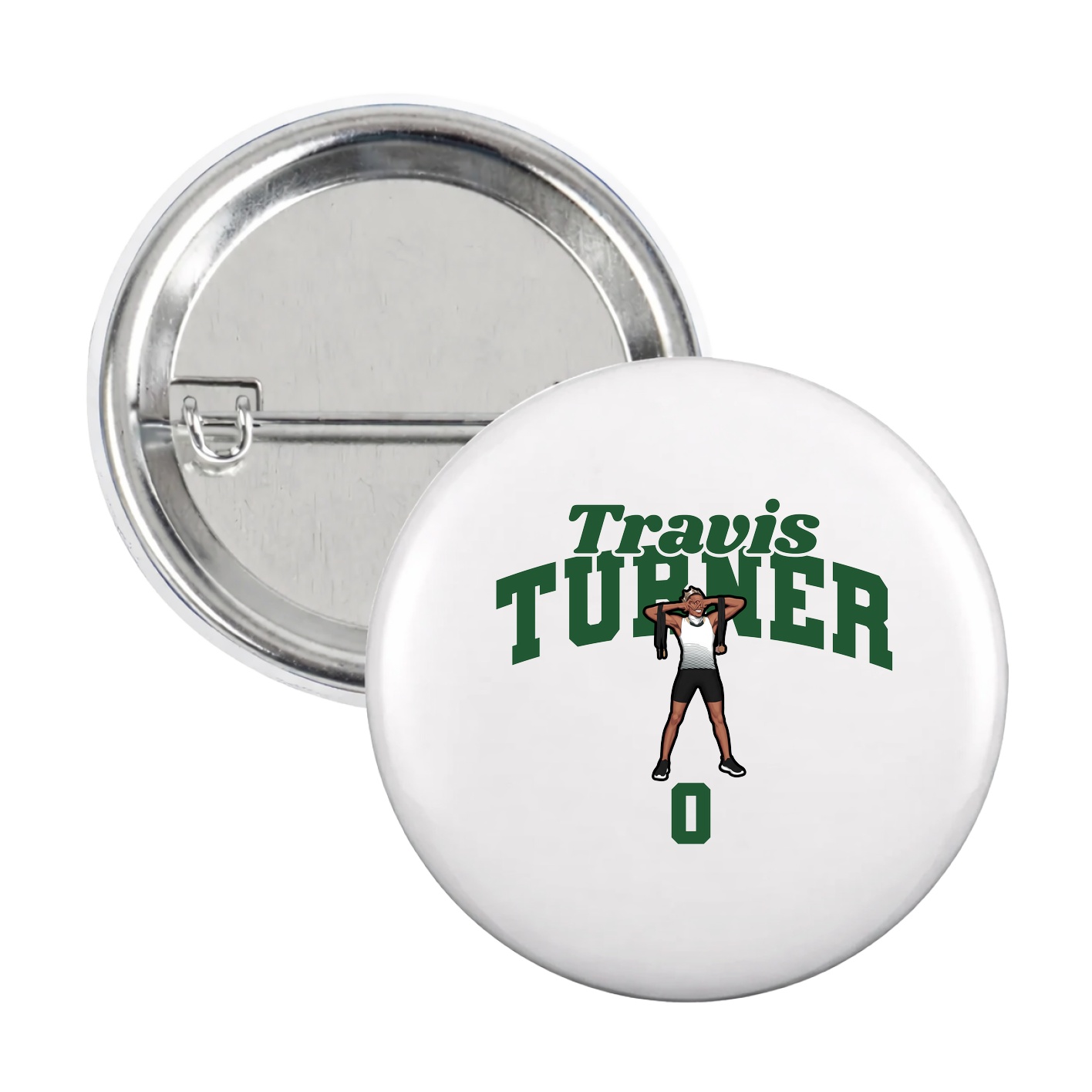 Game Day Button — Signature Arch in White