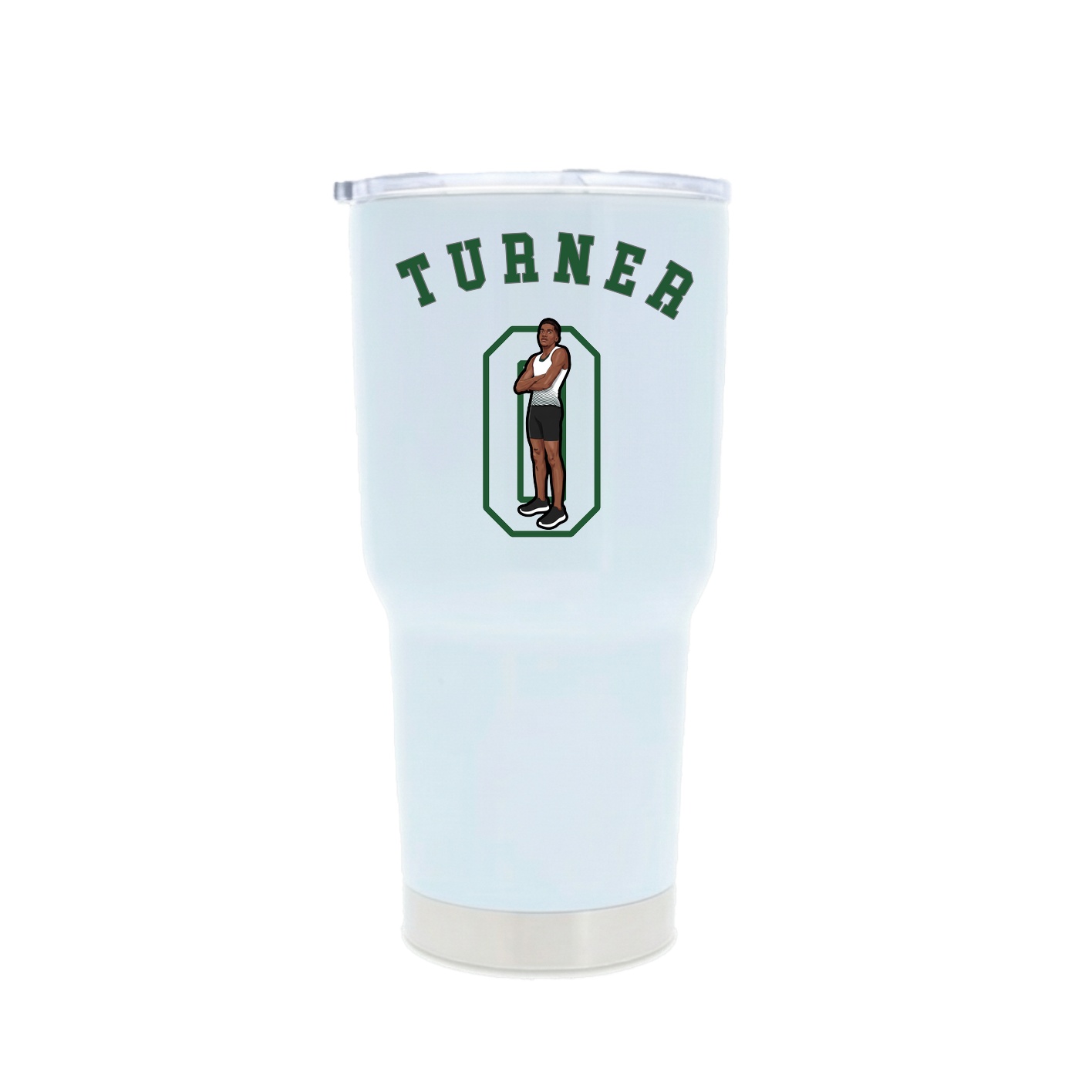 30oz Stainless Steel Tumbler — Shirsey Arch in White