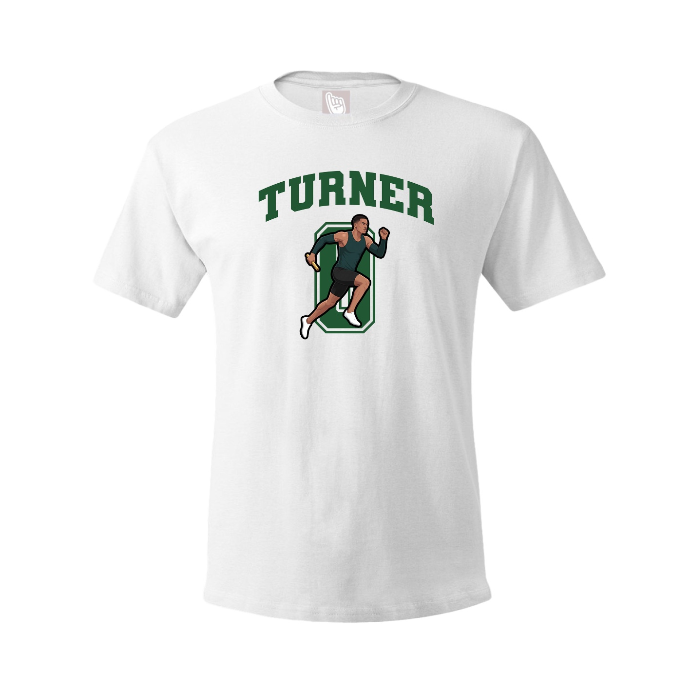 Youth Tee — Number in White