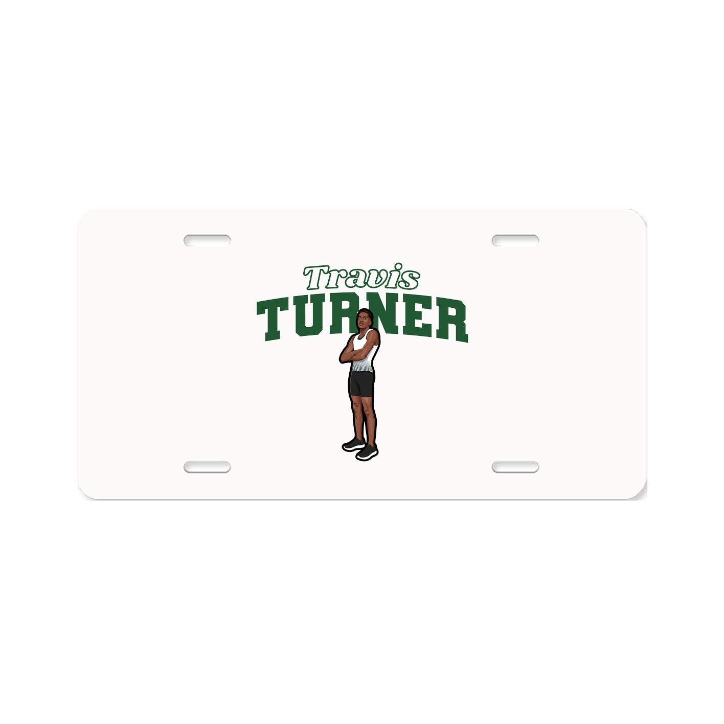 License Plate — Name Arch in Classic
