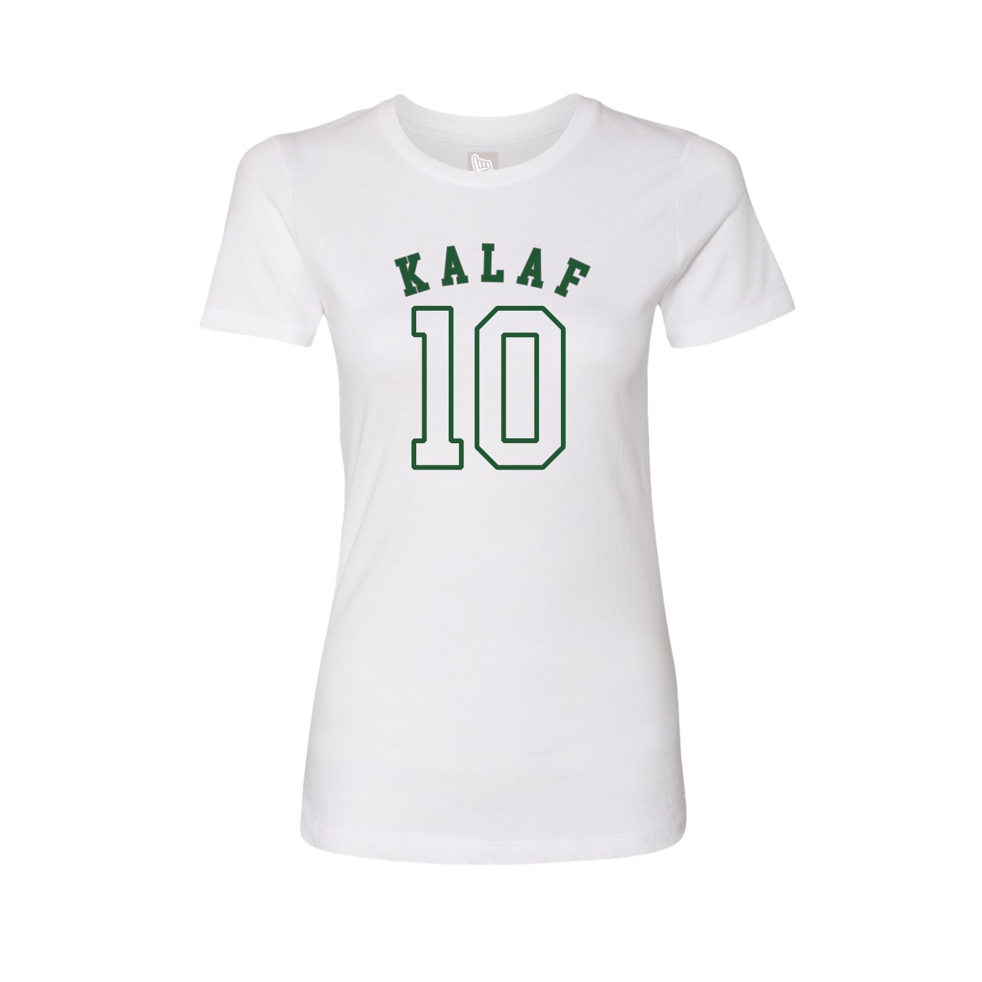 Fitted Women's Tee — Shirsey Arch in White