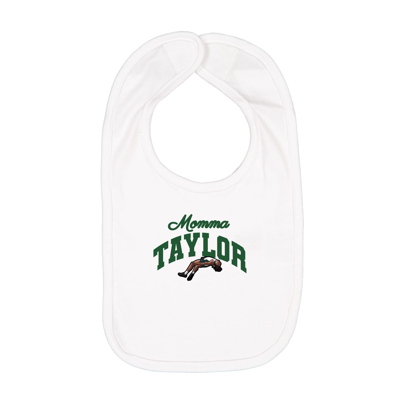 Infant Bib — Mothers Day Arch in White