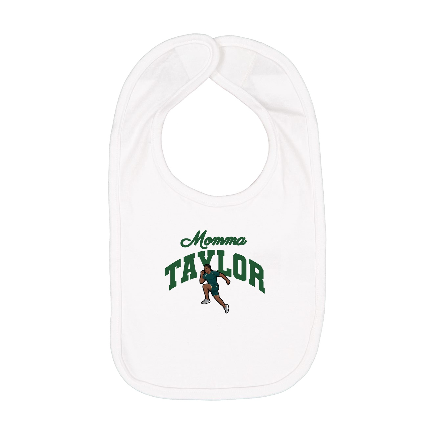 Infant Bib — Mothers Day Arch in White