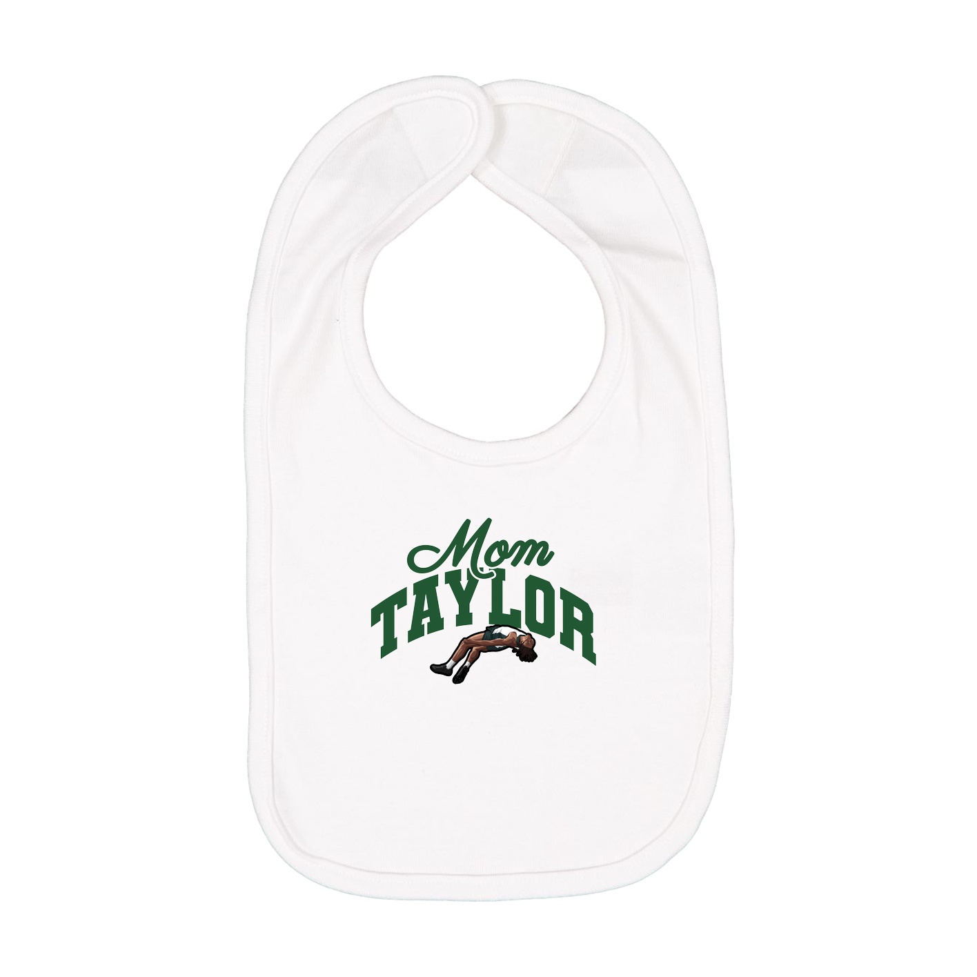 Infant Bib — Mothers Day Arch in White