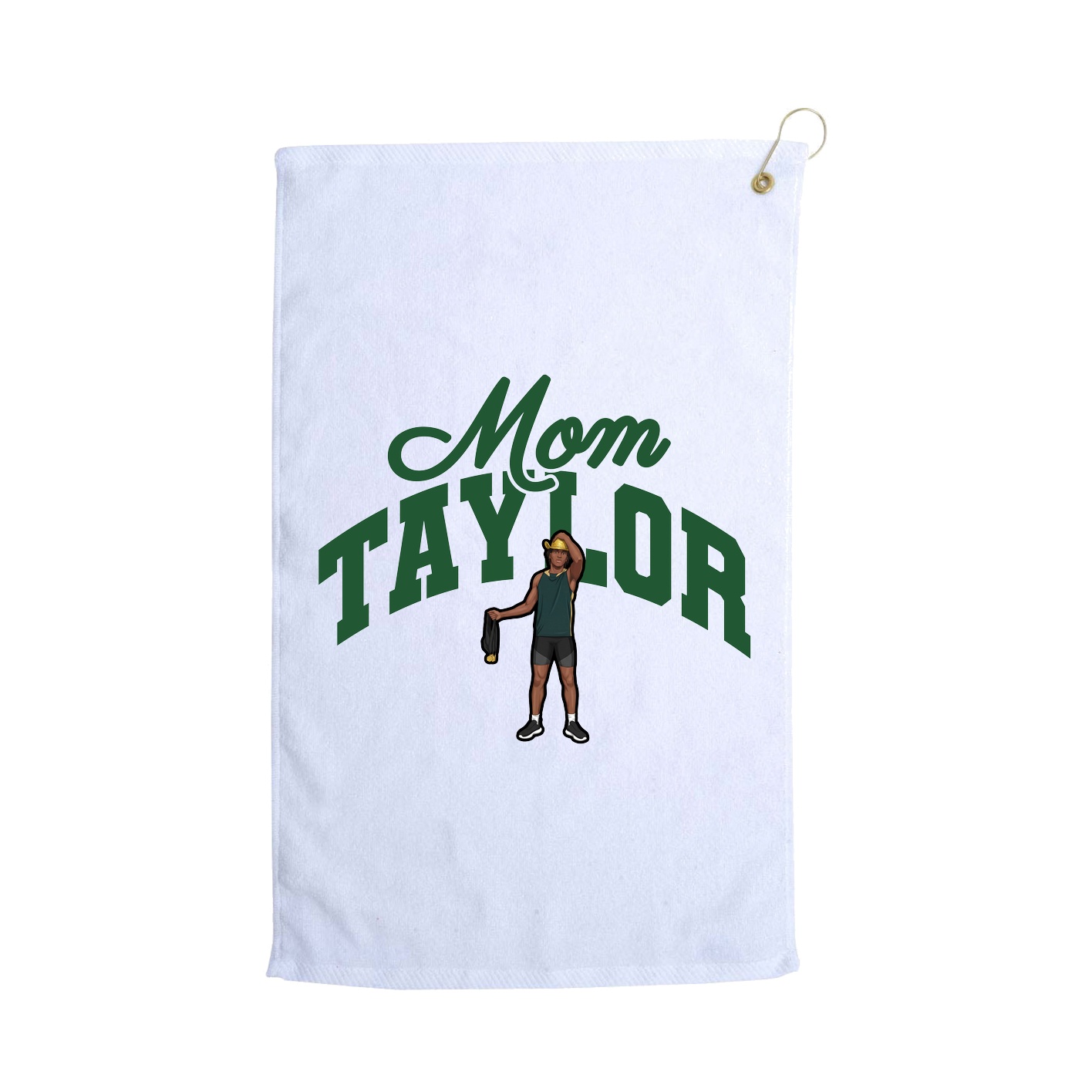 Golf Towel — Mothers Day Arch in White