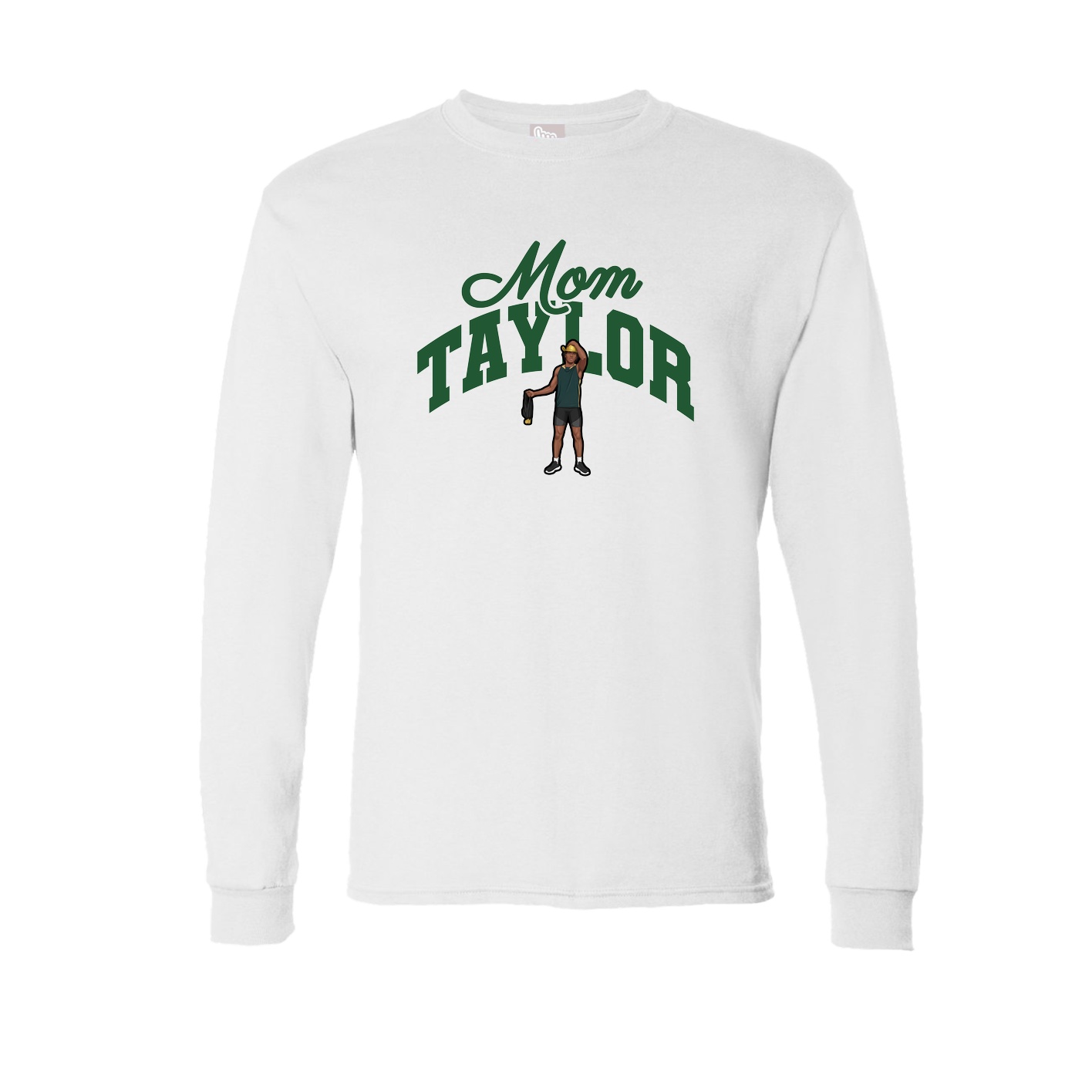 Long Sleeve Tee — Mothers Day Arch in White