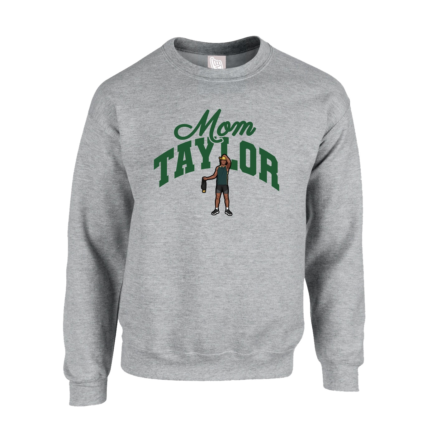 Fleece Crew — Mothers Day Arch in Grey