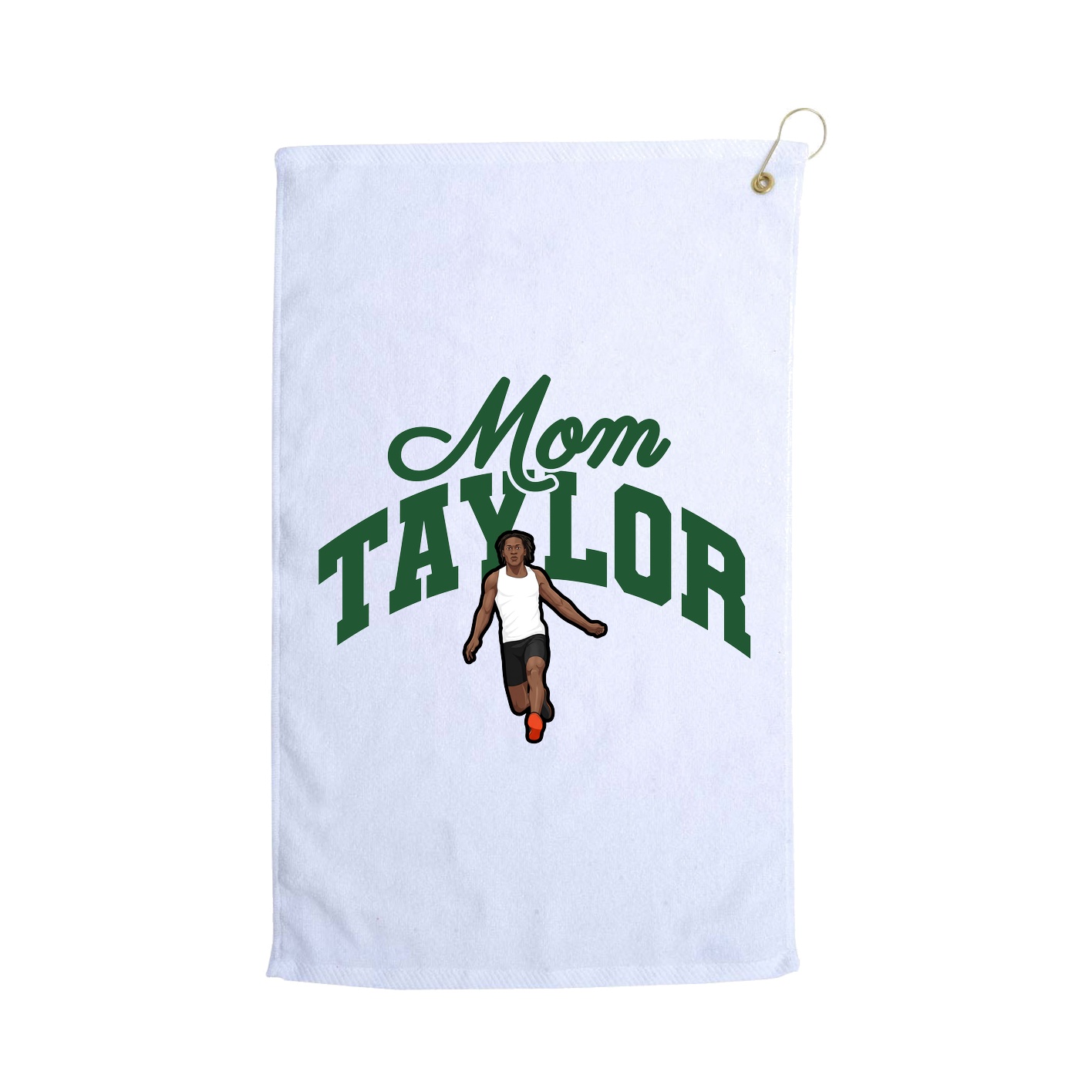 Golf Towel — Mothers Day Arch in White
