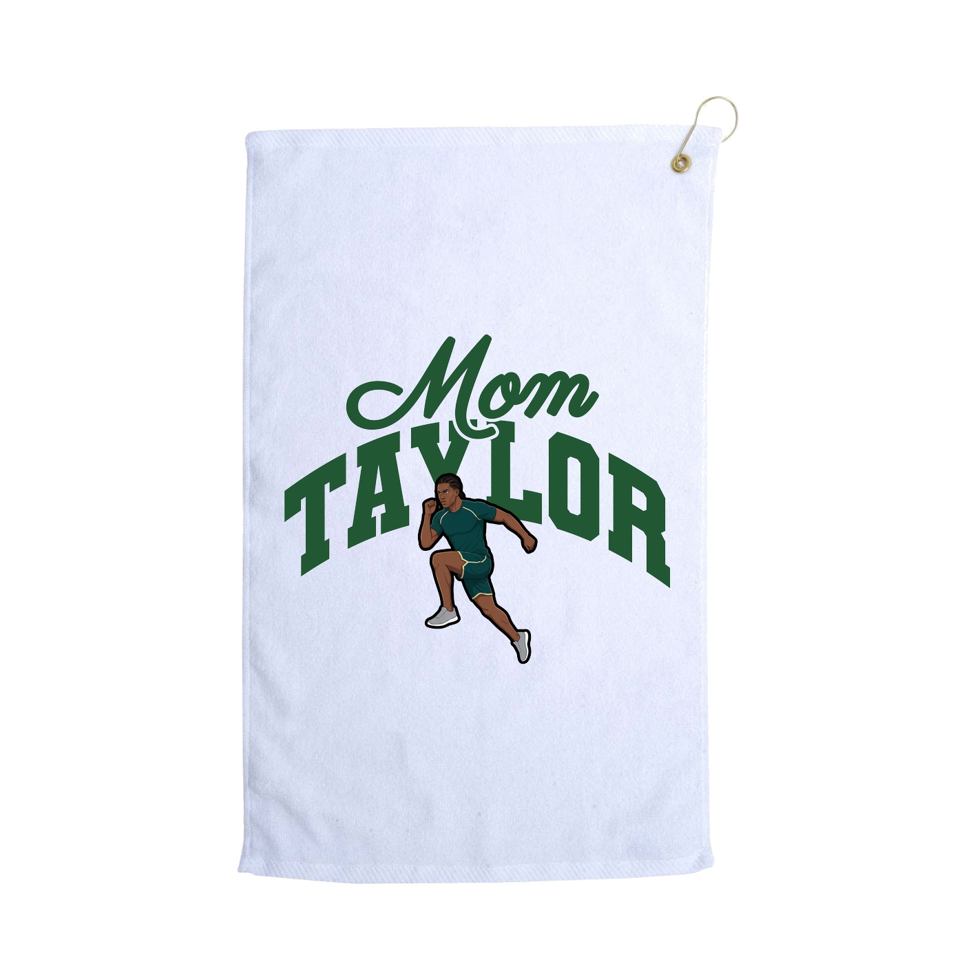 Golf Towel — Mothers Day Arch in White