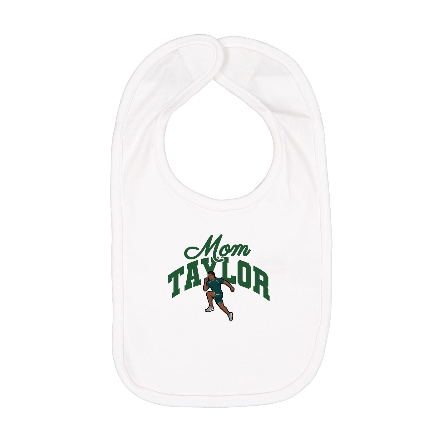 Infant Bib — Mothers Day Arch in White