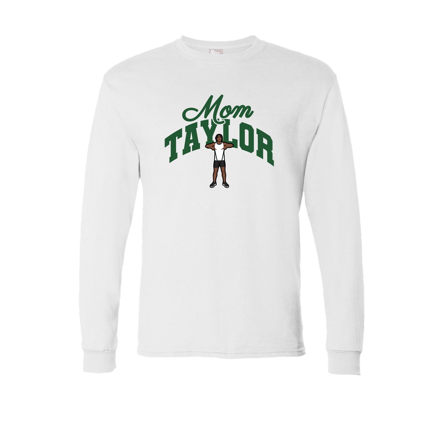 Long Sleeve Tee — Mothers Day Arch in White