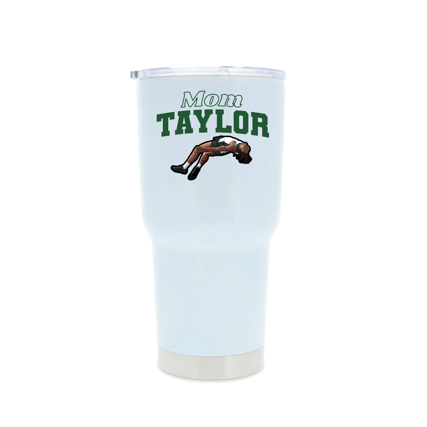 30oz Stainless Steel Tumbler — Mothers Day Block in White
