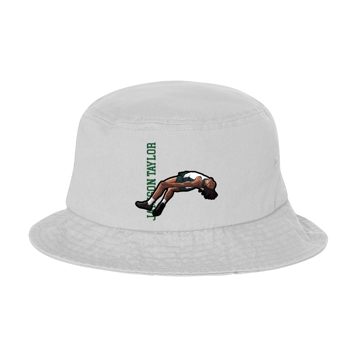 Bucket Cap — Name Vertical in White