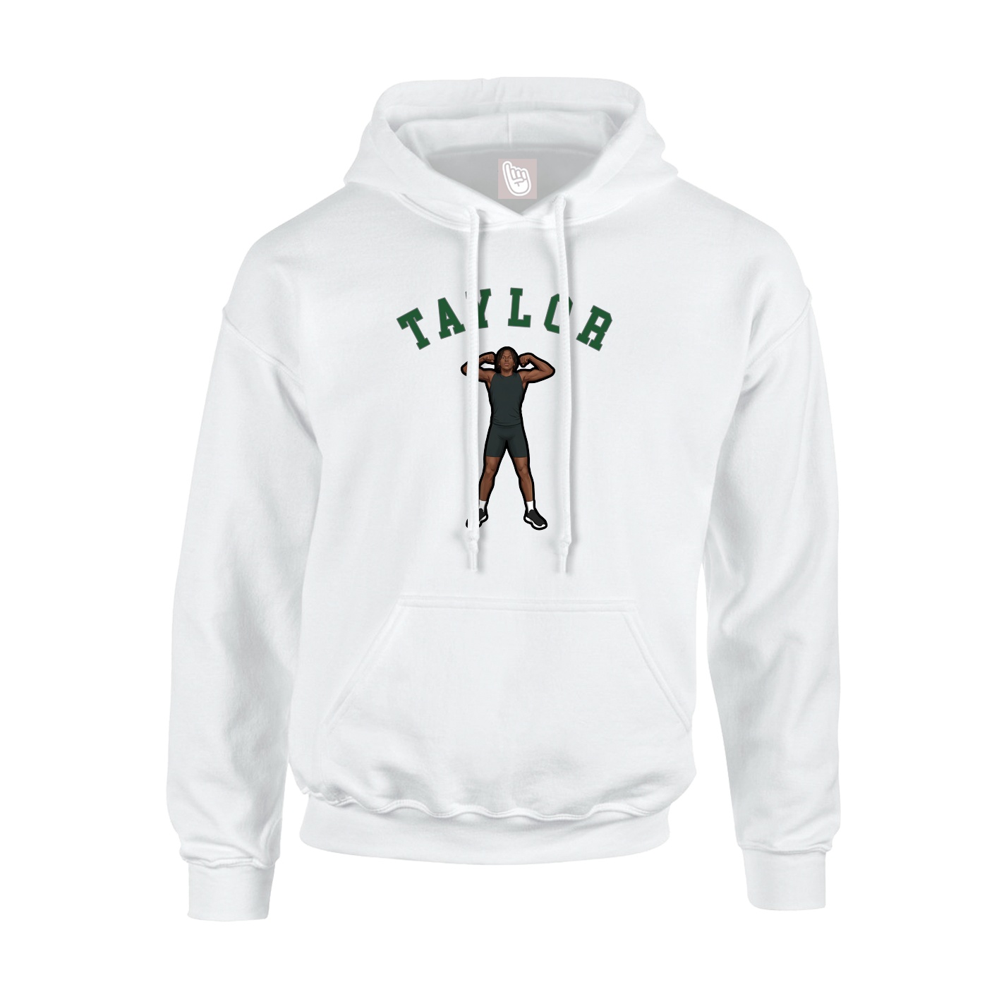 Youth Hoodie — Shirsey Arch in White