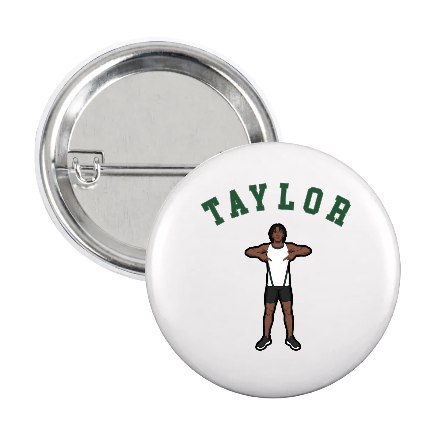 Game Day Button — Shirsey Arch in White