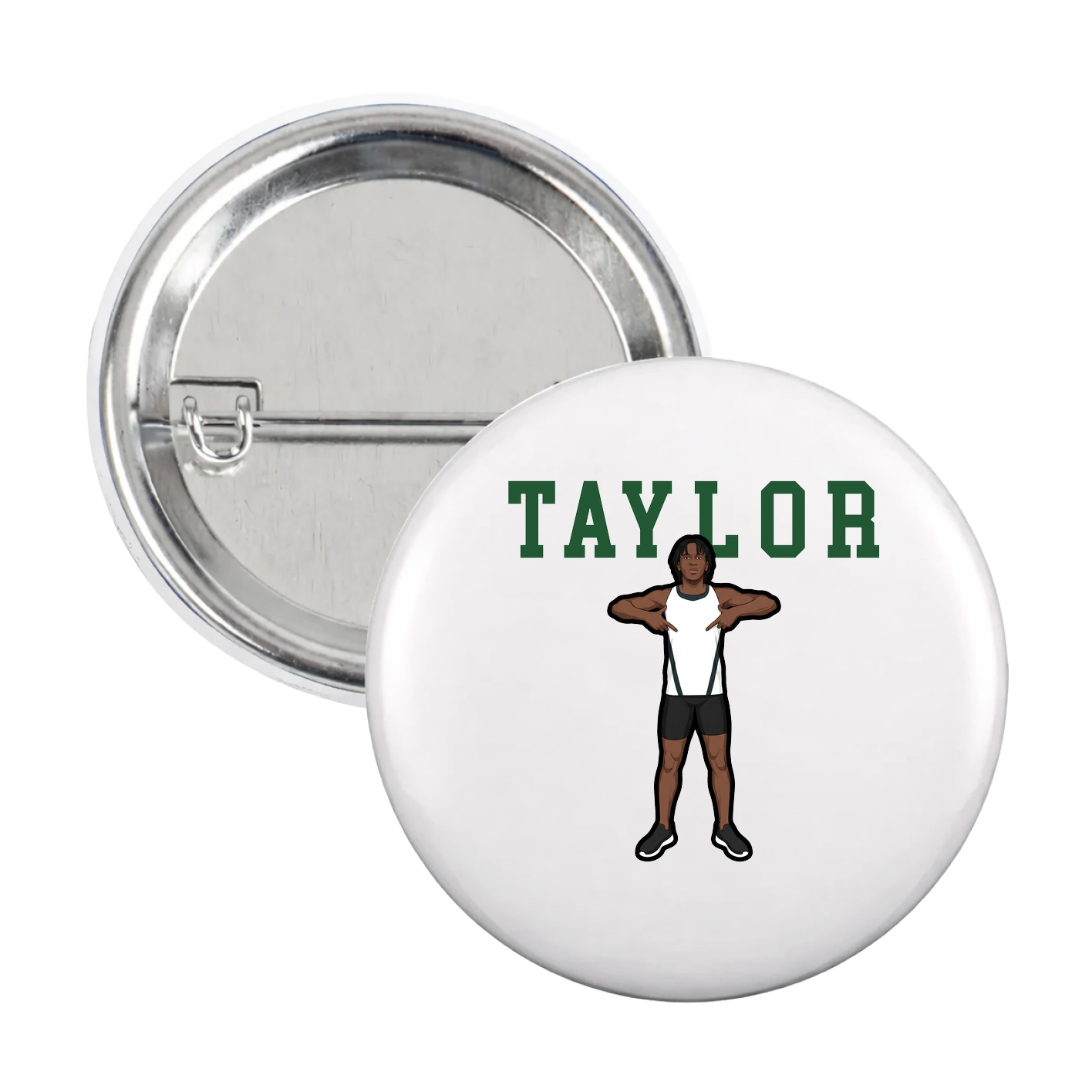 Game Day Button — Shirsey in White