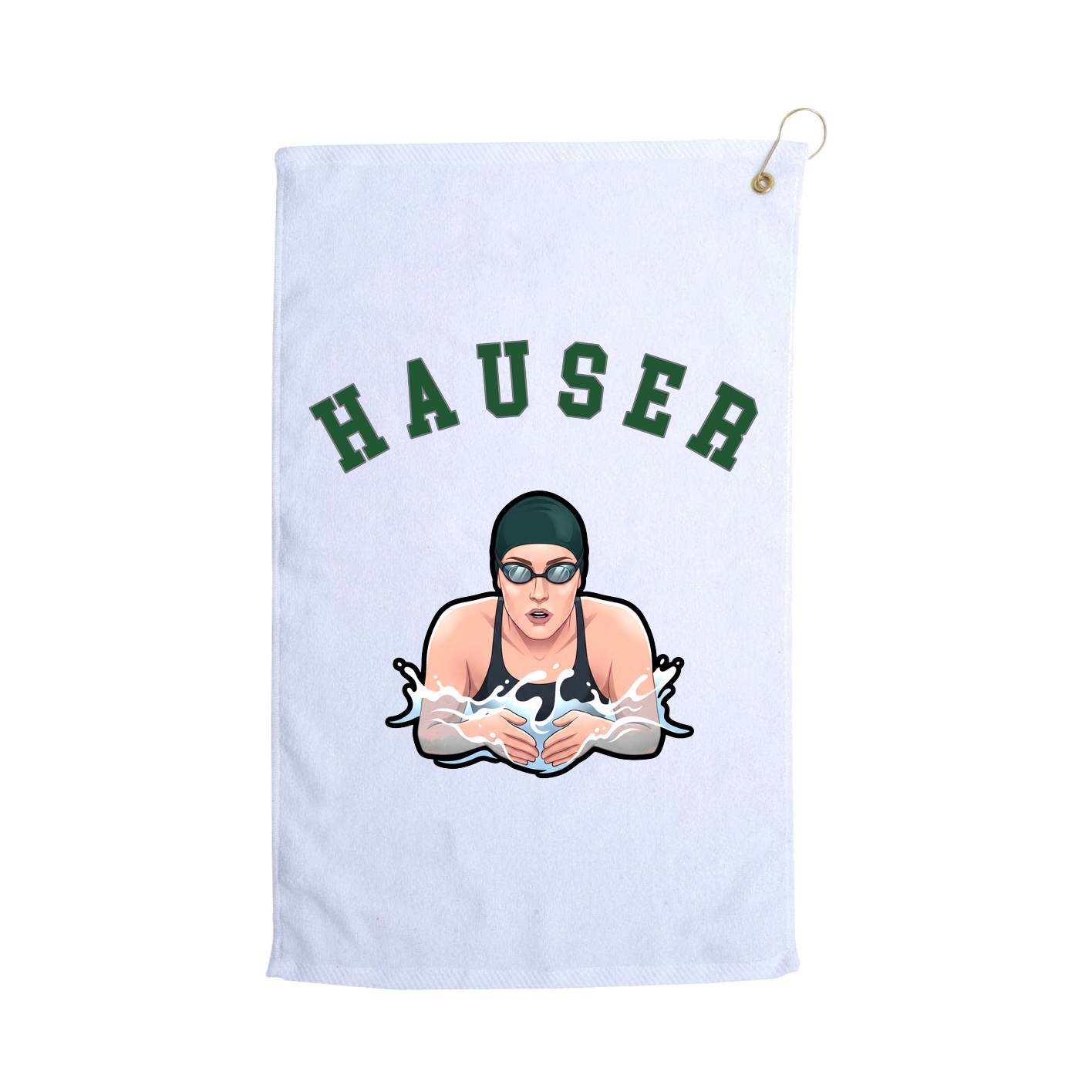 Golf Towel — Shirsey Arch in White