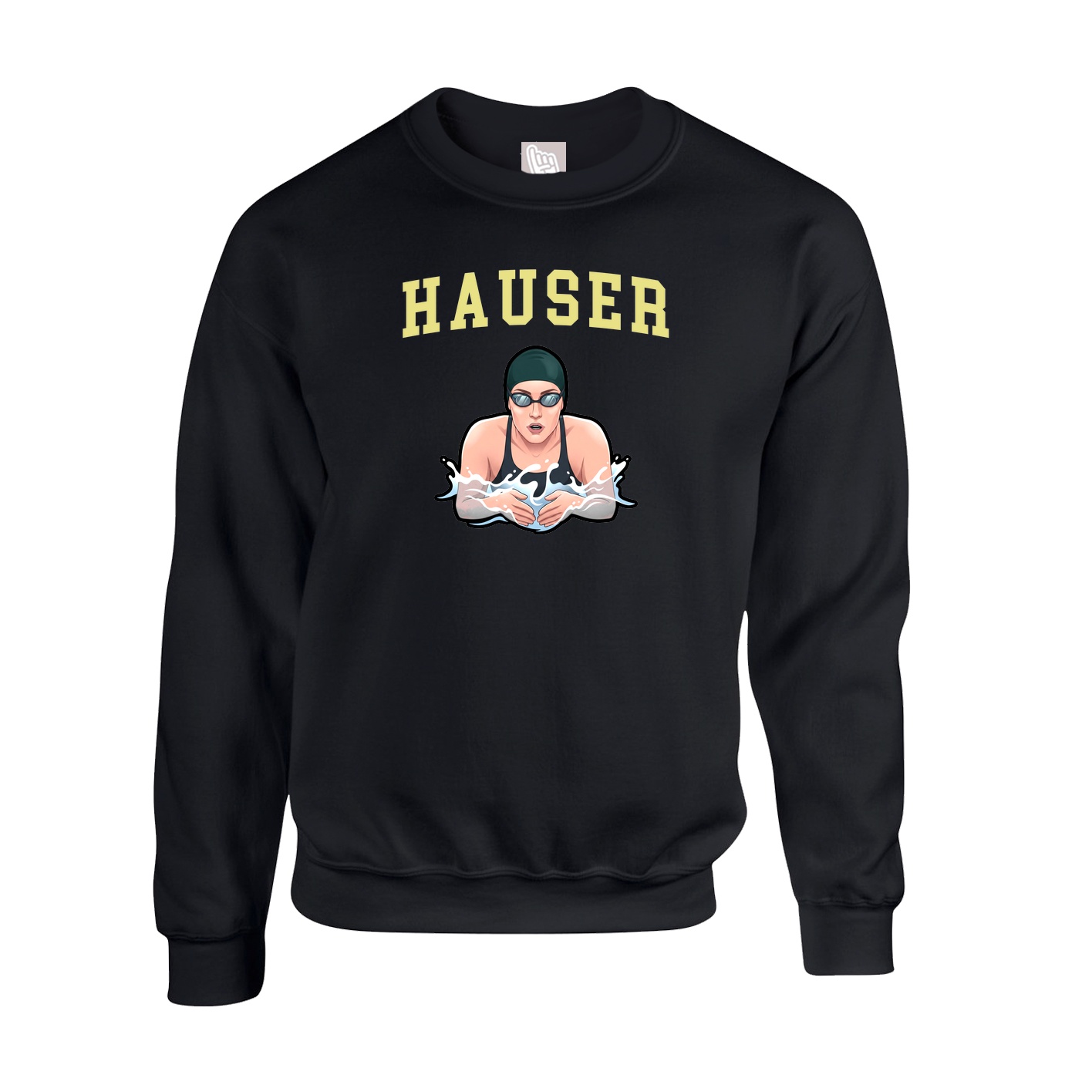 Fleece Crew — Shirsey in Black