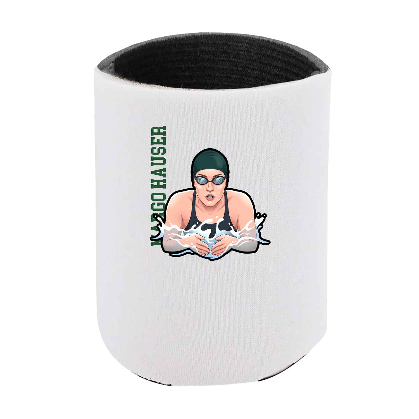 Can Holder — Name Vertical in White
