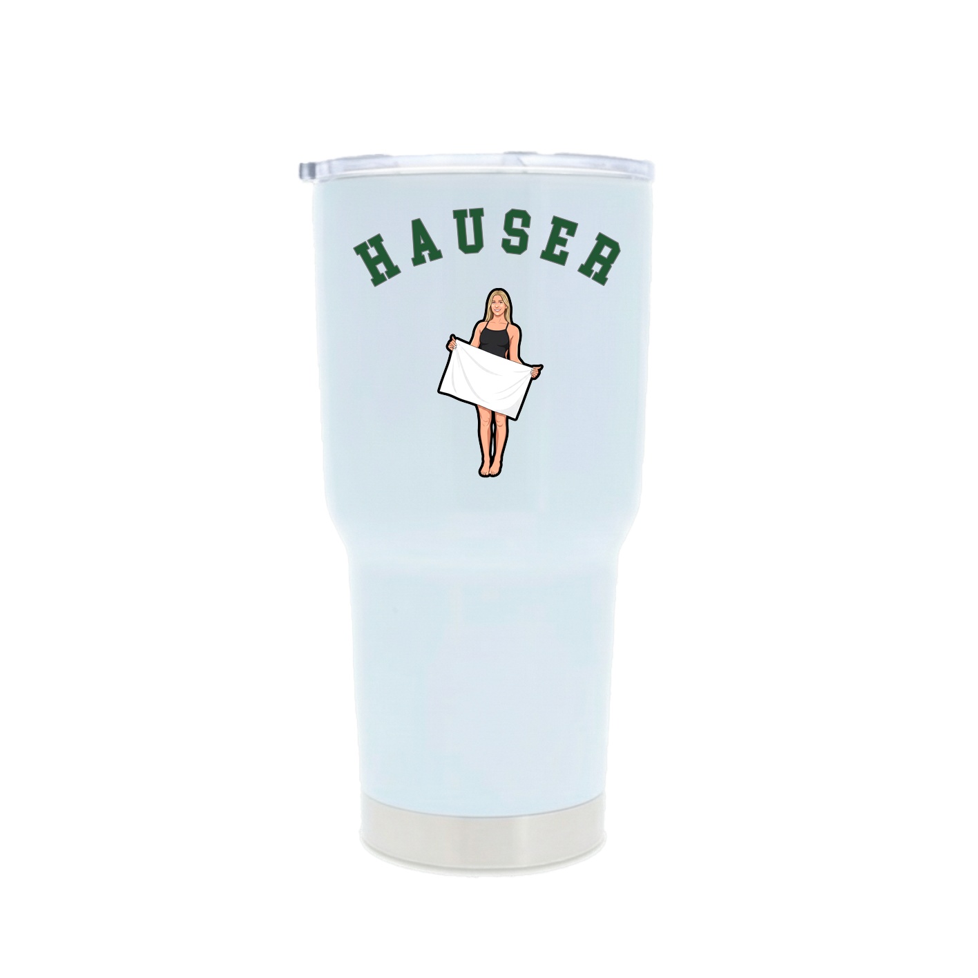 30oz Stainless Steel Tumbler — Shirsey Arch in White
