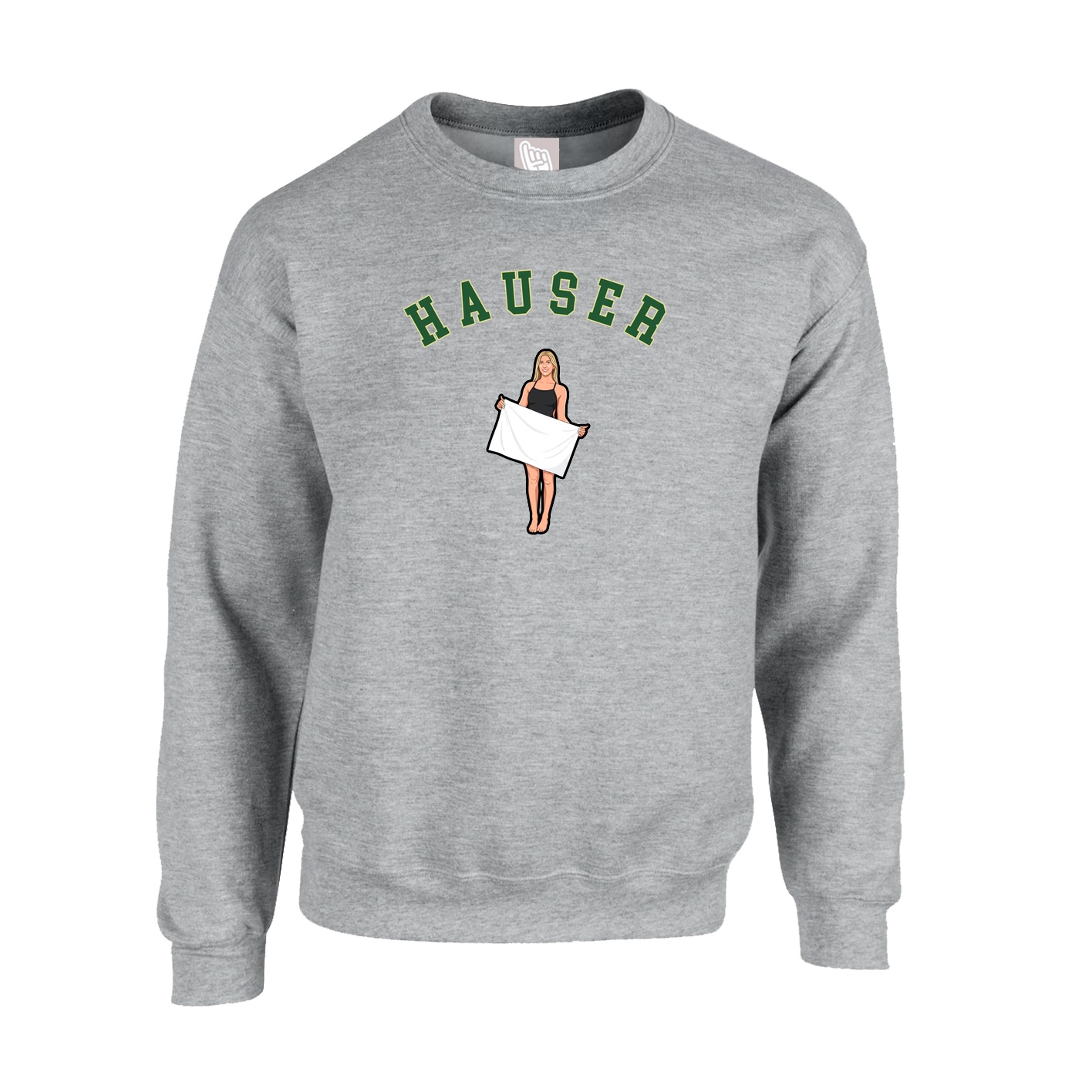 Fleece Crew — Shirsey Arch in Grey