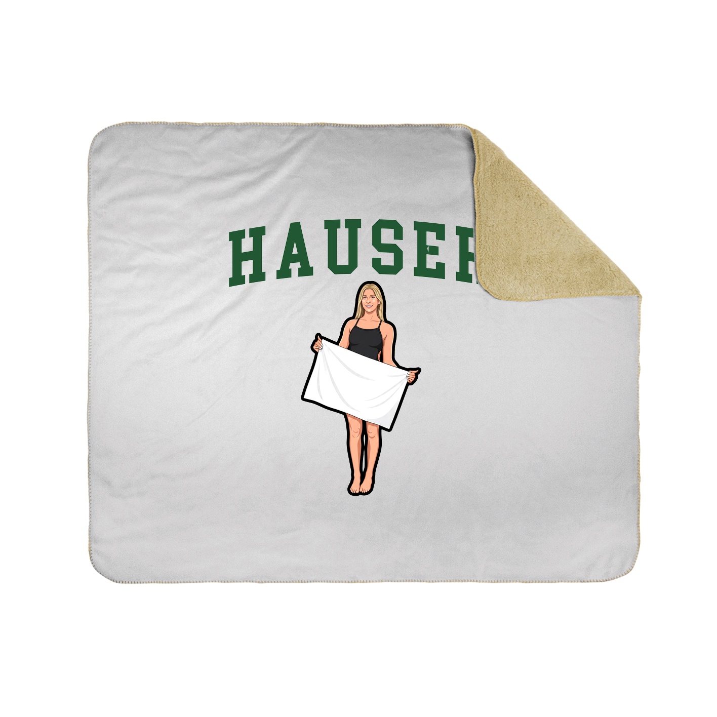 Throw Blanket — Shirsey in White