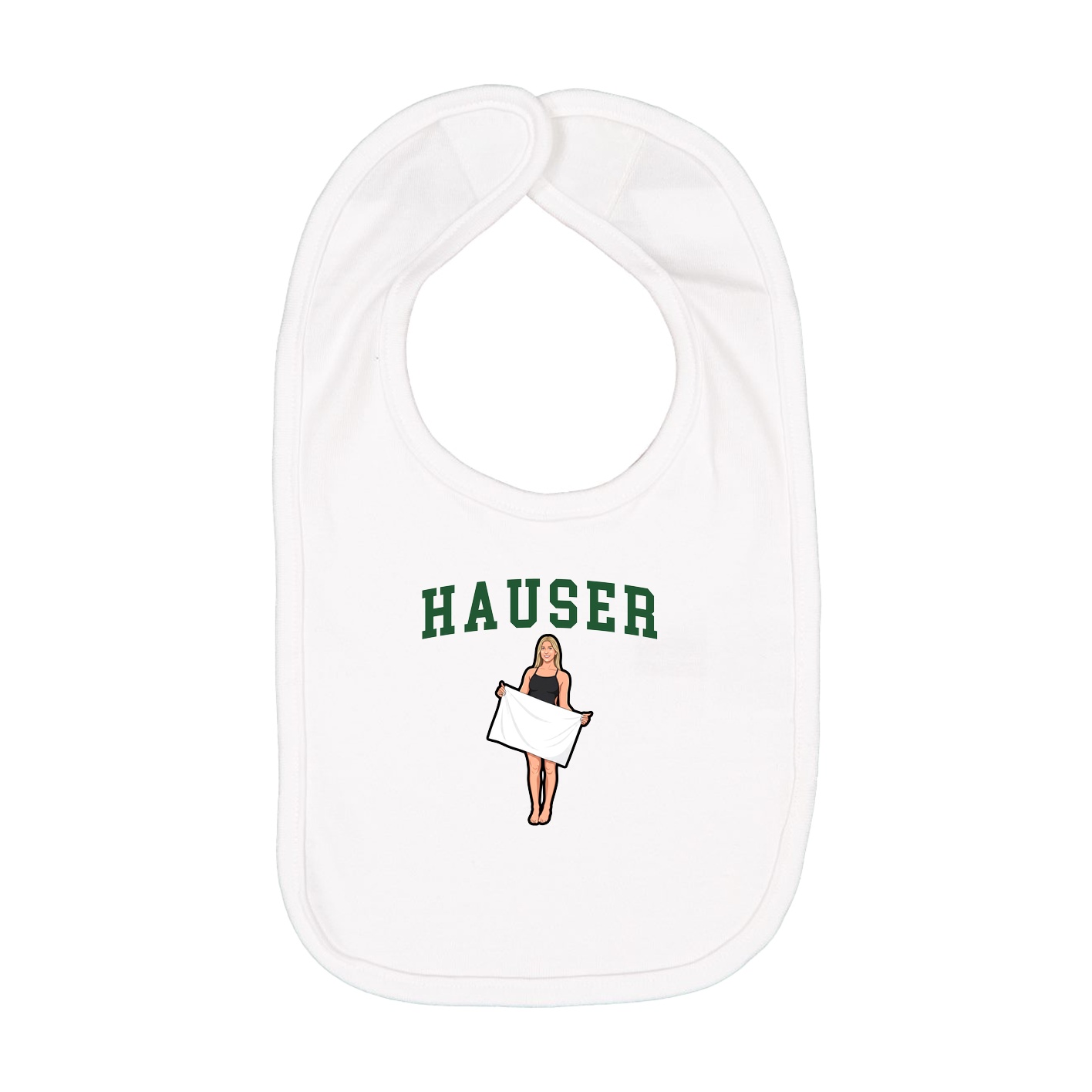 Infant Bib — Shirsey in White
