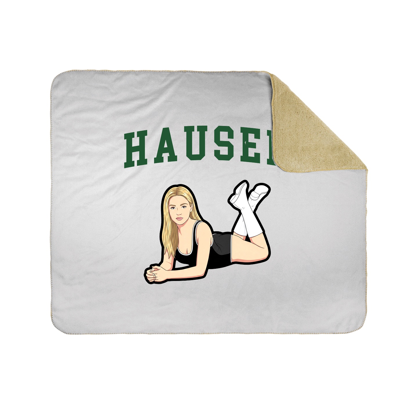 Throw Blanket — Shirsey in White