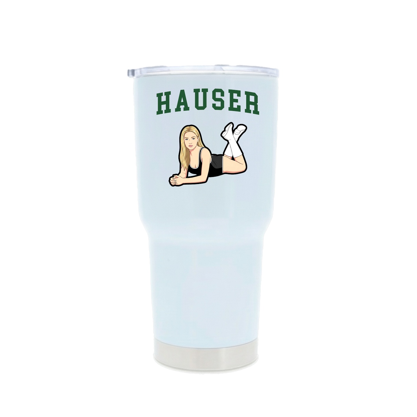 30oz Stainless Steel Tumbler — Shirsey in White