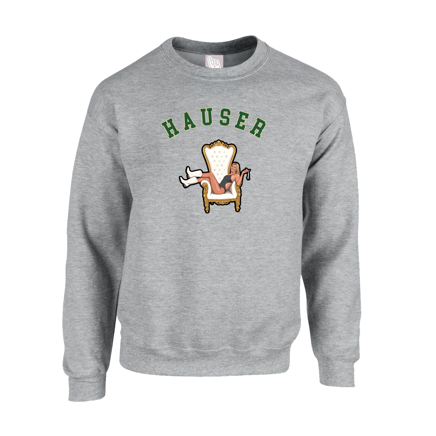 Fleece Crew — Shirsey Arch in Grey