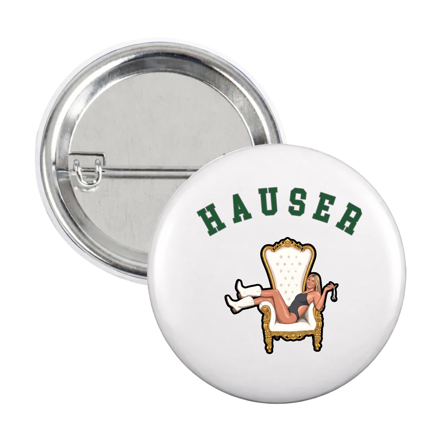 Game Day Button — Shirsey Arch in White