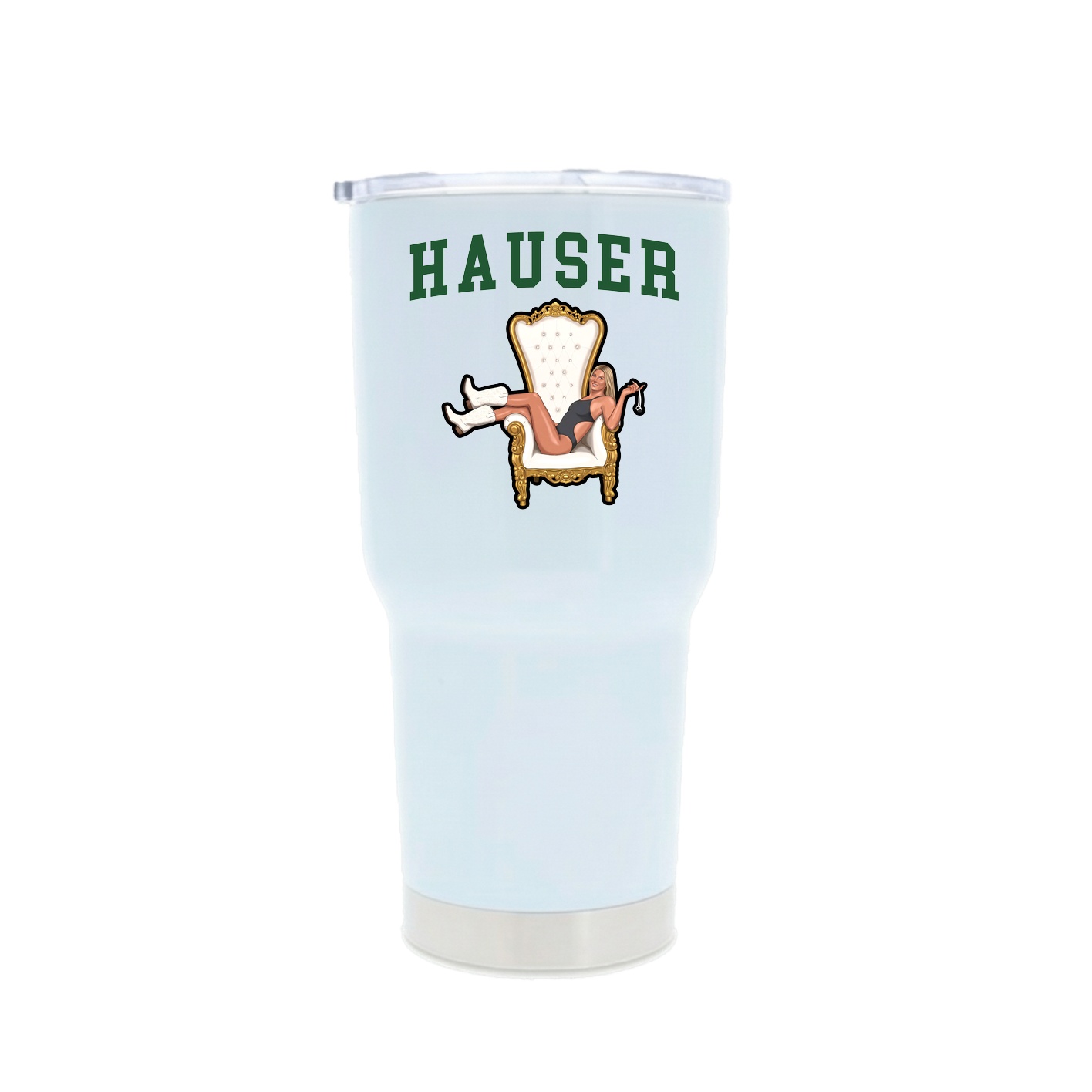 30oz Stainless Steel Tumbler — Shirsey in White