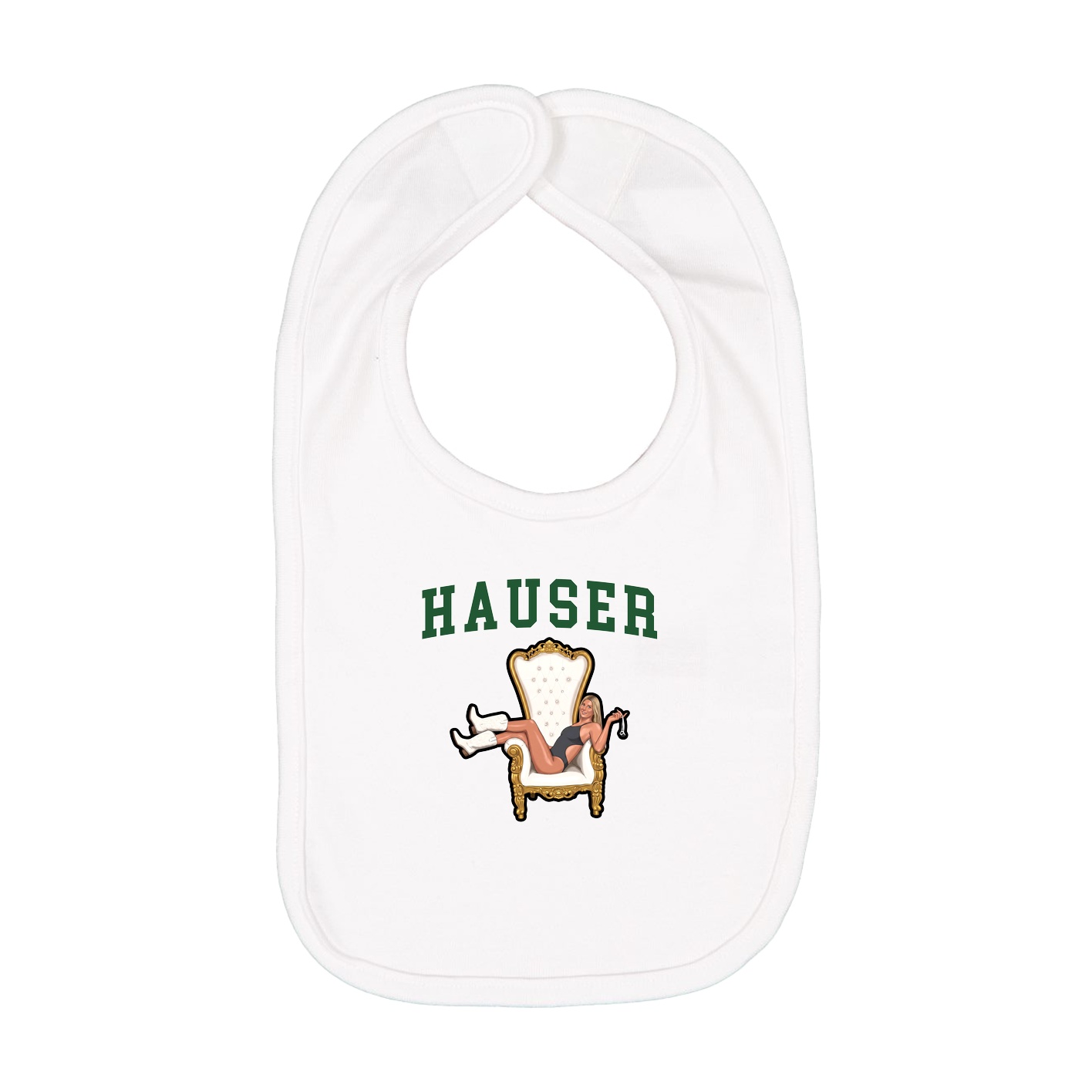Infant Bib — Shirsey in White